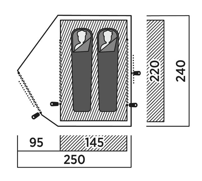 Намет двомісний Easy Camp Rondane 2 - фото 8