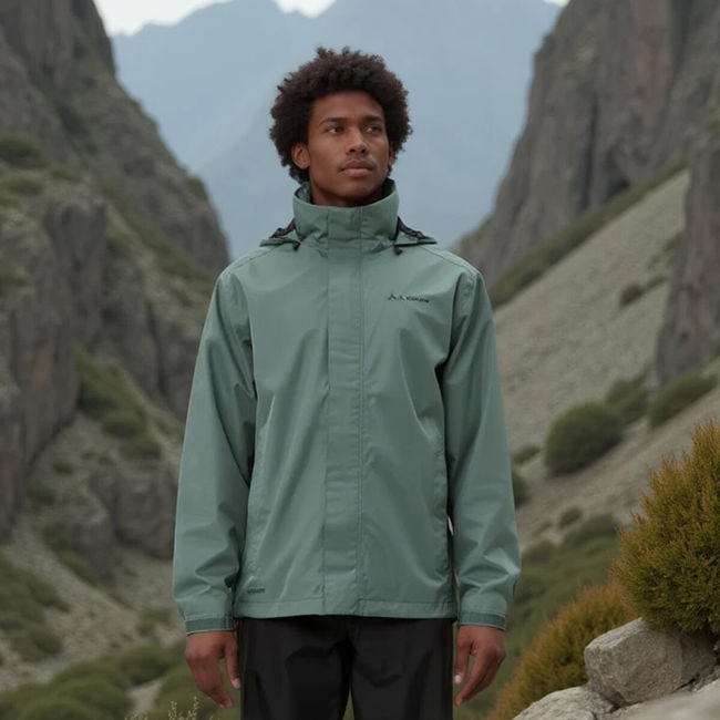 Куртка Vaude Escape Light Rain Jacket Mens Agave - фото 4