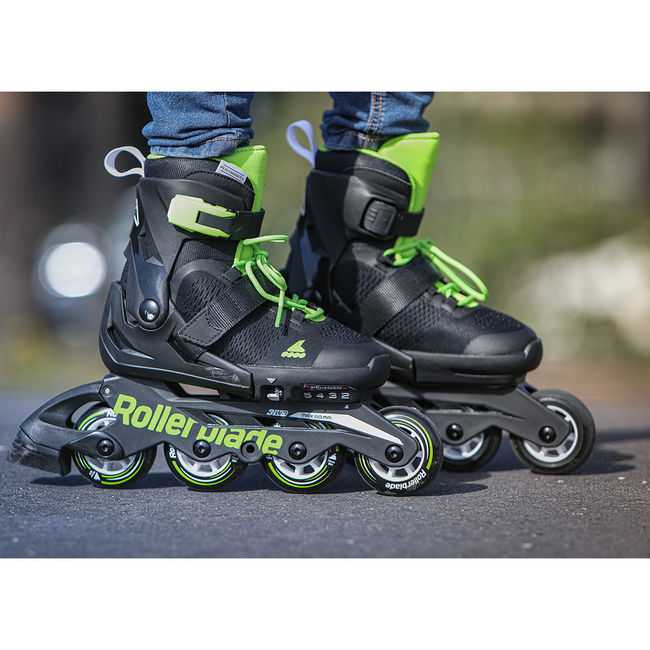 Ролики Rollerblade Microblade Black-green - фото 6