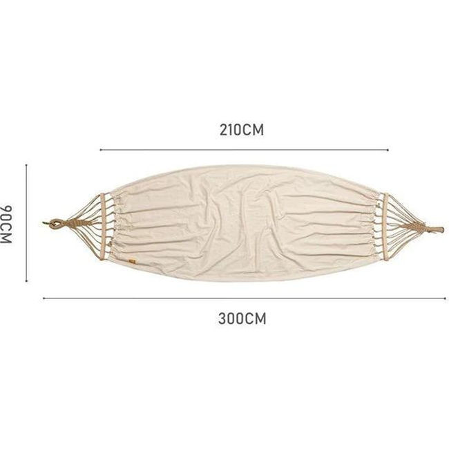 Гамак одномісний Naturehike NH20DC001 Cotton Beige - фото 2