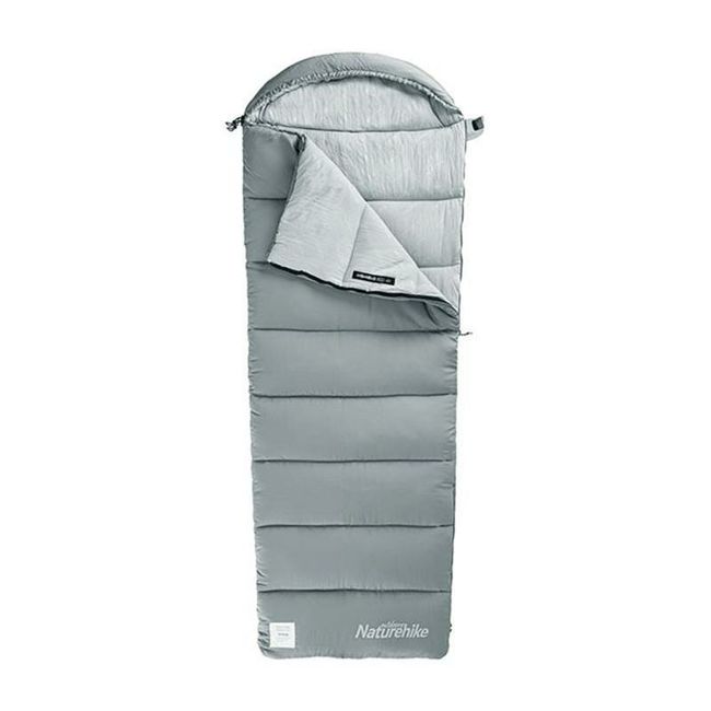 Спальний мішок Naturehike Pongee Cotton M400 NH20MSD02 1°C Gray - фото 1
