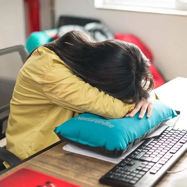 Подушка самонадувна Naturehike Sponge automatic NH17A001-L, Petrol - фото 6