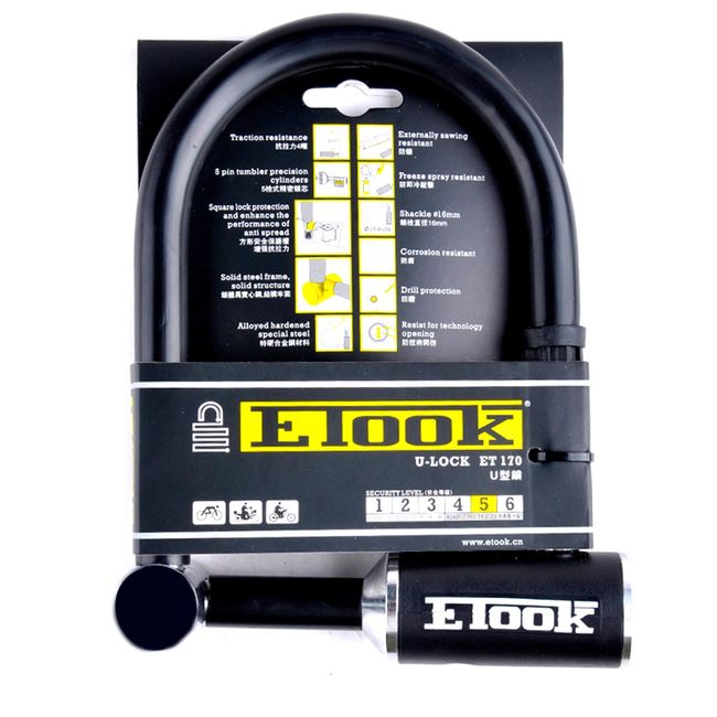 Велозамок скоба Etook U-Lock ET170L - фото 7