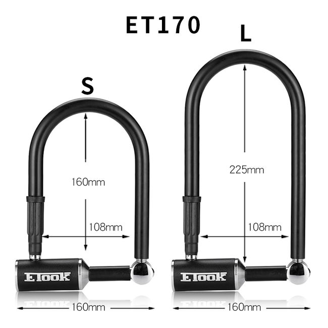 Велозамок скоба Etook U-Lock ET170L - фото 4