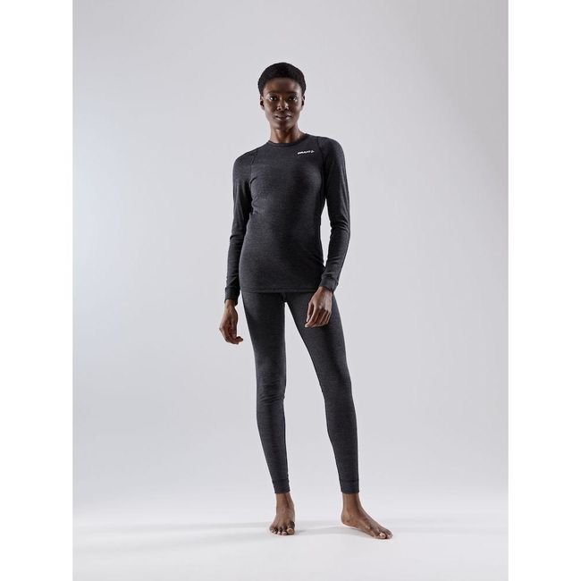 Комплект термобілизни Craft Core Wool Merino Set Woman Black-melange - фото 6