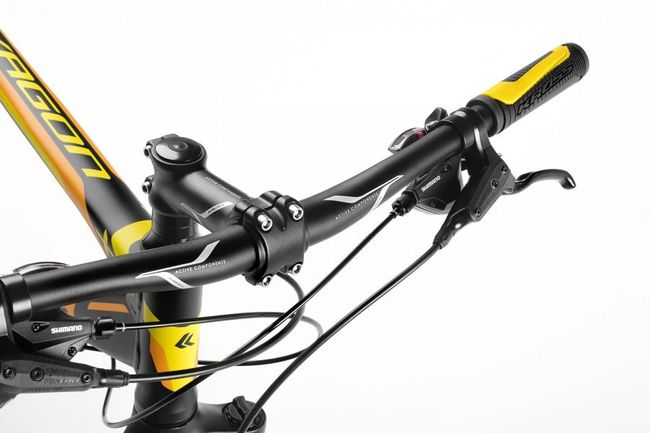 Велосипед Kross HEXAGON X6 black / yellow matte '16 - фото 6