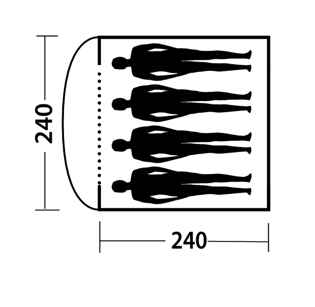 Намет Easy Camp Pavonis 400 - фото 5