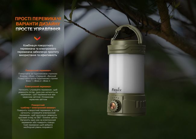 Ліхтар кемпінговий Fenix CL26R Pro Grey - фото 6