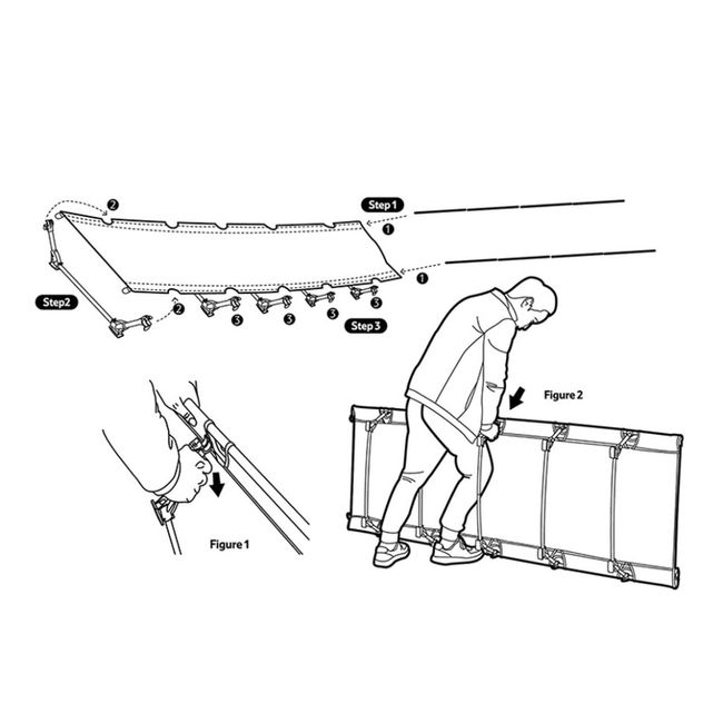 Ліжко складане Naturehike XJC05 NH20JJ001 Black - фото 5