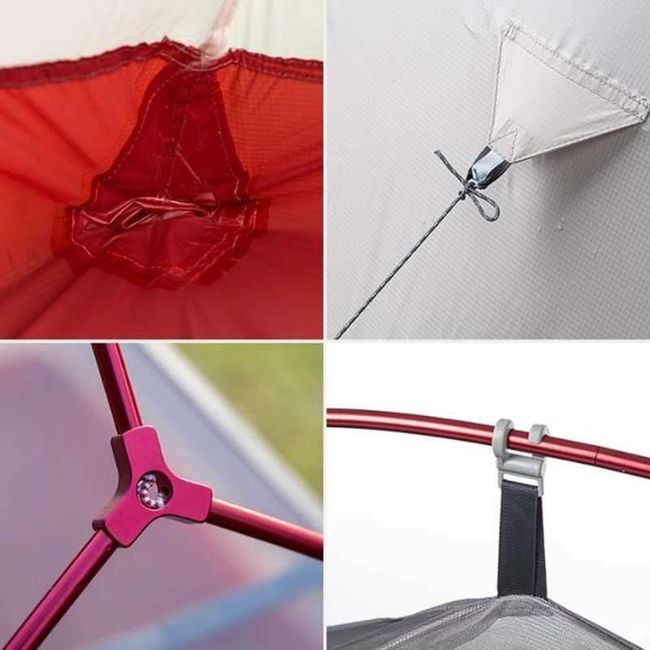 Намет Naturehike Cloud Up 1 Updated NH18T010-T, 20D Dark Green + Footprint - фото 5