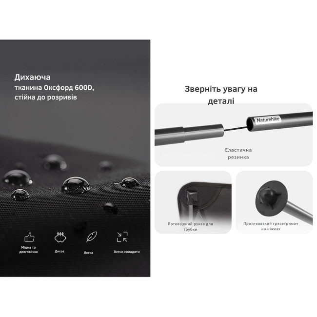 Крісло складане Naturehike Stellaluna L04 CNK2450JJ015 M Brоwn - фото 10