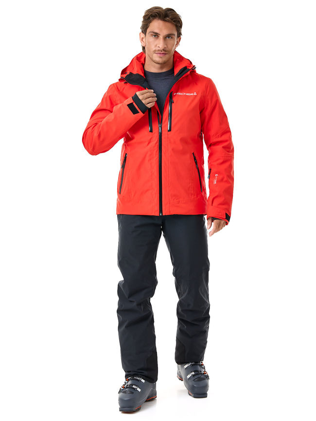 Гірськолижна чоловіча куртка Fischer Thor Jkt Red - фото 6