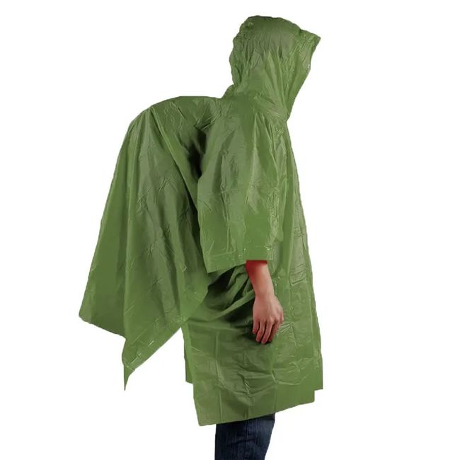 Пончо AceCamp Vinyl Rain Poncho Green - фото 1