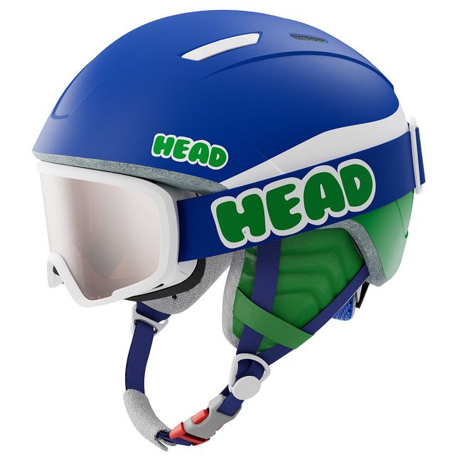 Шолом з маскою Head Mojo Set Blue-green - фото 1
