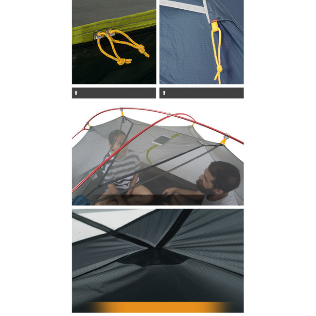 Намет двомісний ультралегкий Naturehike Mongar UL NH19M002-J Dark Blue - фото 7