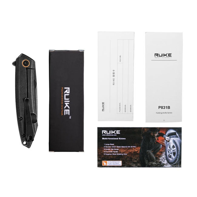 Ніж складаний Ruike P831S-SB Black - фото 13