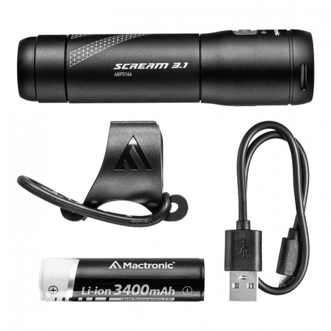 Ліхтар велосипедний передній Mactronic Scream 3.1 (1000 Lm) USB Rechargeable - фото 6