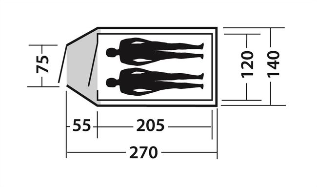 Намет Easy Camp Quasar 200 Rustic Green - фото 3