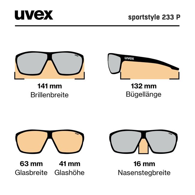 Окуляри Uvex Sportstyle 233 P Black matt - фото 6