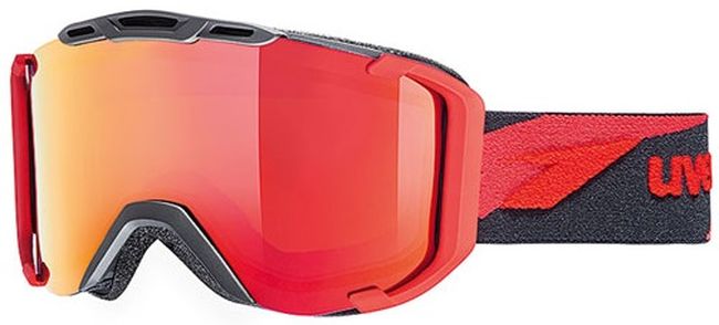 Маска Uvex SNOWSTRIKE LTM black-red mat S3 - фото 1