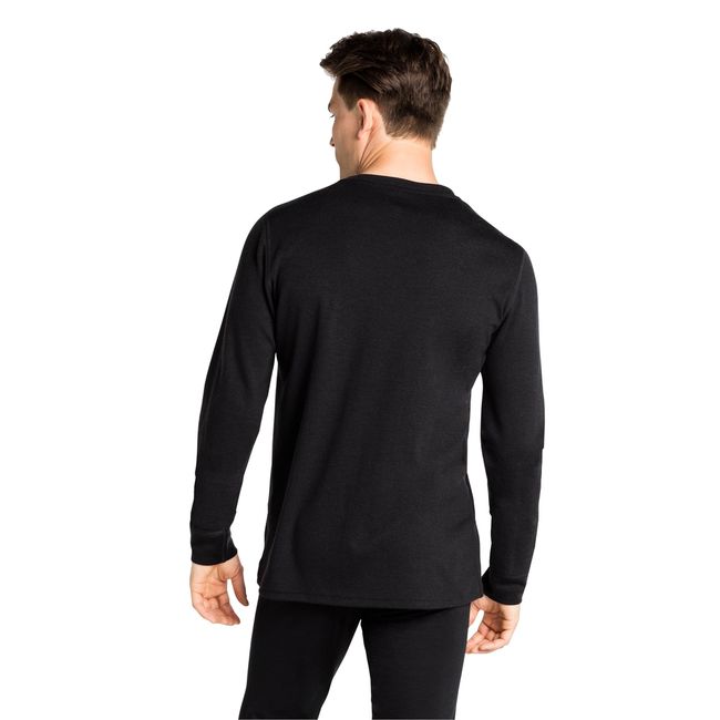 Термофутболка чоловіча Odlo X-Warm Top Crew Neck L/S Natural Merino 260 Men Black - фото 6
