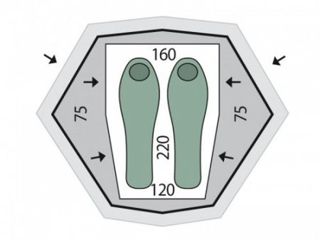 Намет Pinguin VEGA EXTREME SNOW green - фото 2