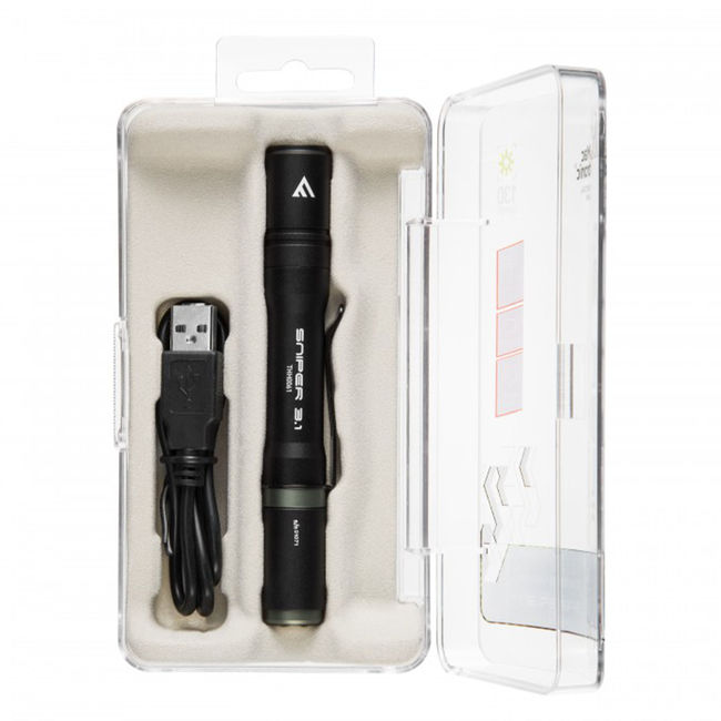 Ліхтар тактичний Mactronic Sniper 3.1 (130 Lm) USB Rechargeable Magnetic - фото 8