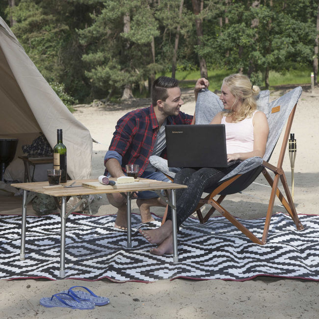 Крісло розкладне Bo-Camp Bloomsbury L Grey - фото 11