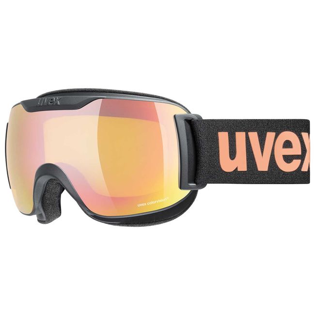 Маска Uvex Downhill 2000 S CV Black Mat Light Orange - фото 1