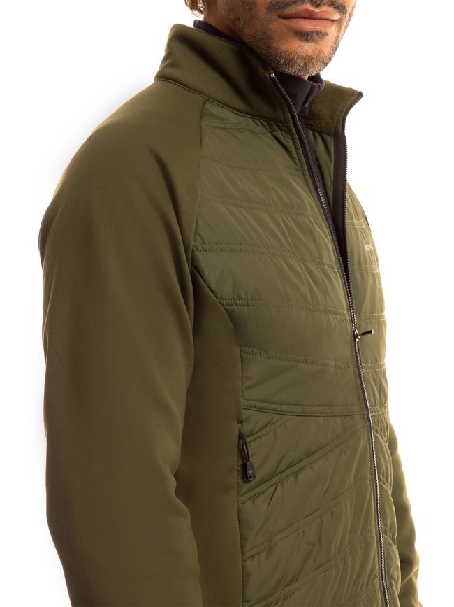 Чоловіча флісова кофта Fischer Dynamic Hybrid Rifle green - фото 3