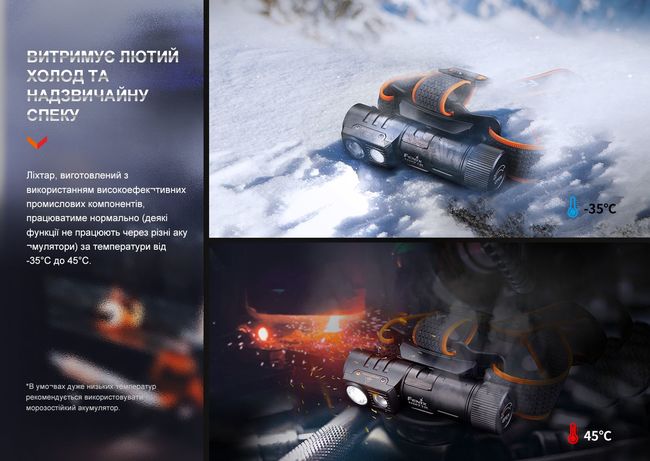 Ліхтар налобний Fenix HM71R - фото 16