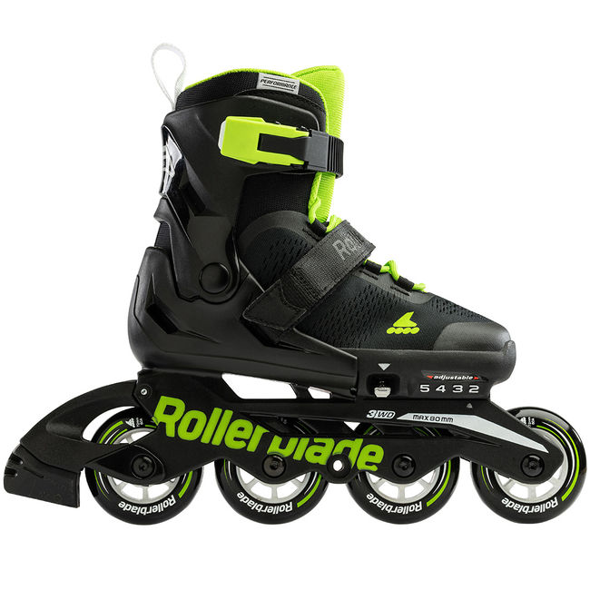 Ролики Rollerblade Microblade Black-green - фото 2