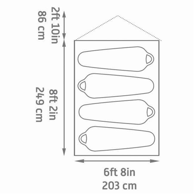 Намет Kelty Grand Mesa 4 Grey Orange - фото 4