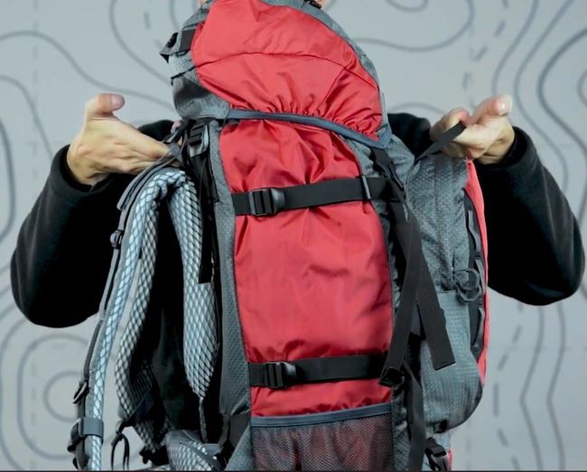 Рюкзак Terra Incognita Mountain 80 Red - фото 9