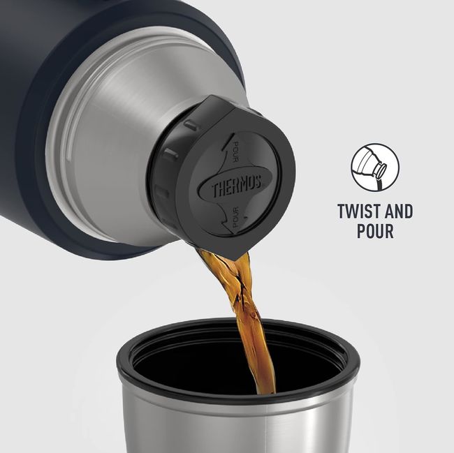 Термос Thermos Stainless King Beverage Bottle 1.2L Dark Blue - фото 2