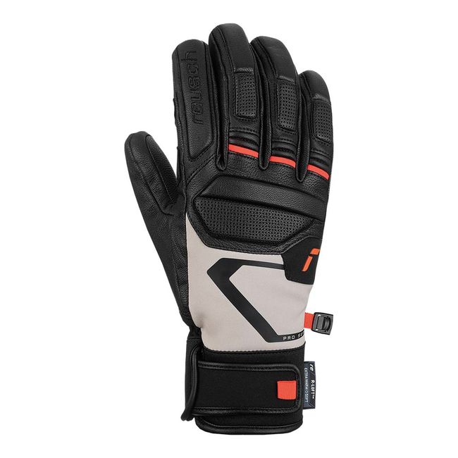 Рукавички чоловічі Reusch Pro RC Black Glacier grey / fluo red - фото 2