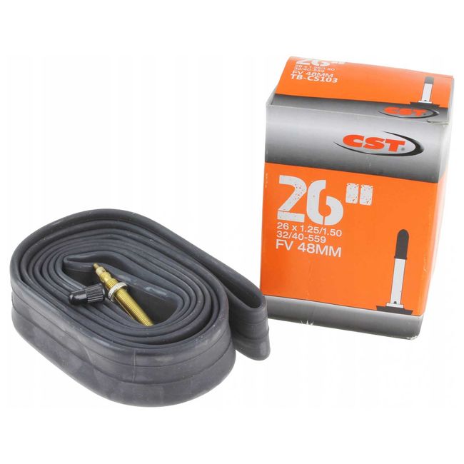 Велосипедна камера CST 26x1,25/1,50 32/40-559 FV 48мм - фото 1