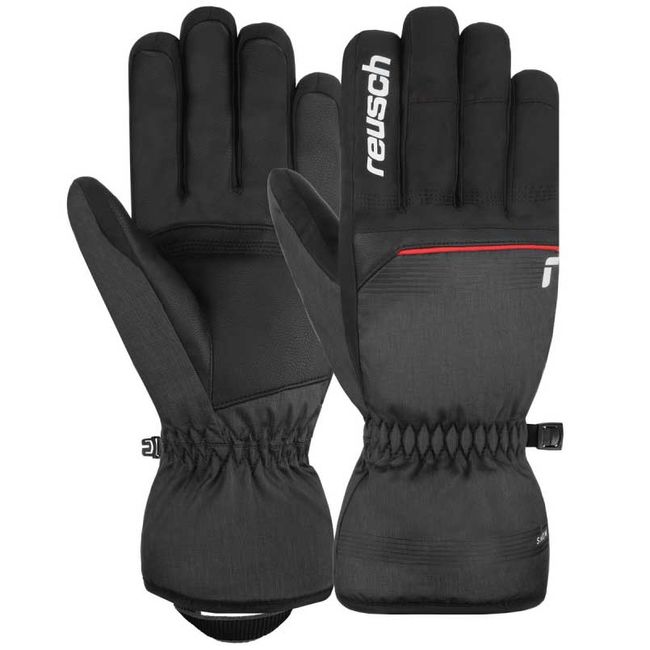 Рукавички чоловічі Reusch Snow King Black Fire red - фото 1