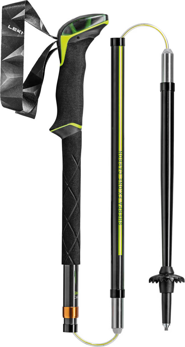 Трекінгові палиці Leki Sherpa FX.One Carbone Naturalcarbon-neonyellow-white - фото 3