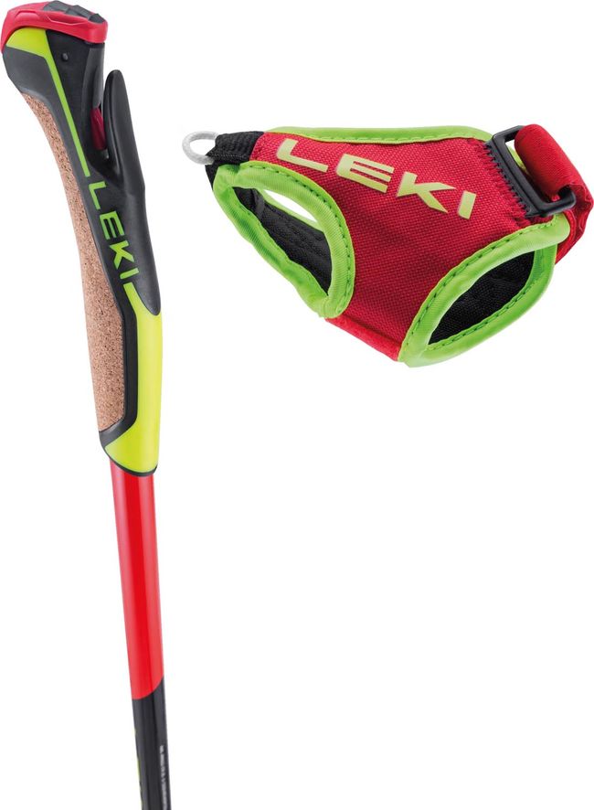 Палиці для бігових Leki HRC Max Bright Red Neon Yellow Black - фото 5
