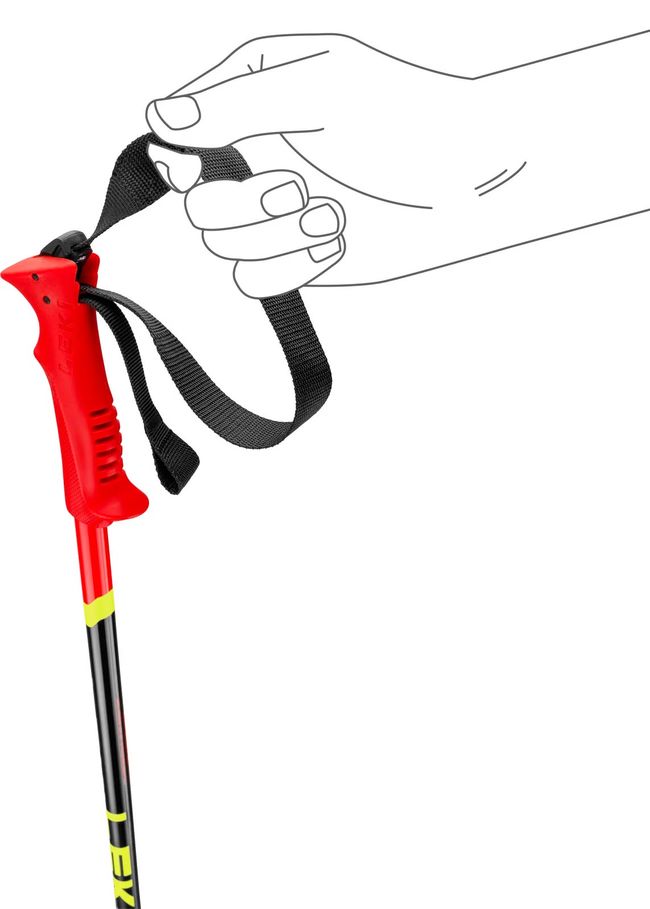 Гірськолижні палиці Leki Racing Kids bright red-black-neonyellow '26 - фото 5