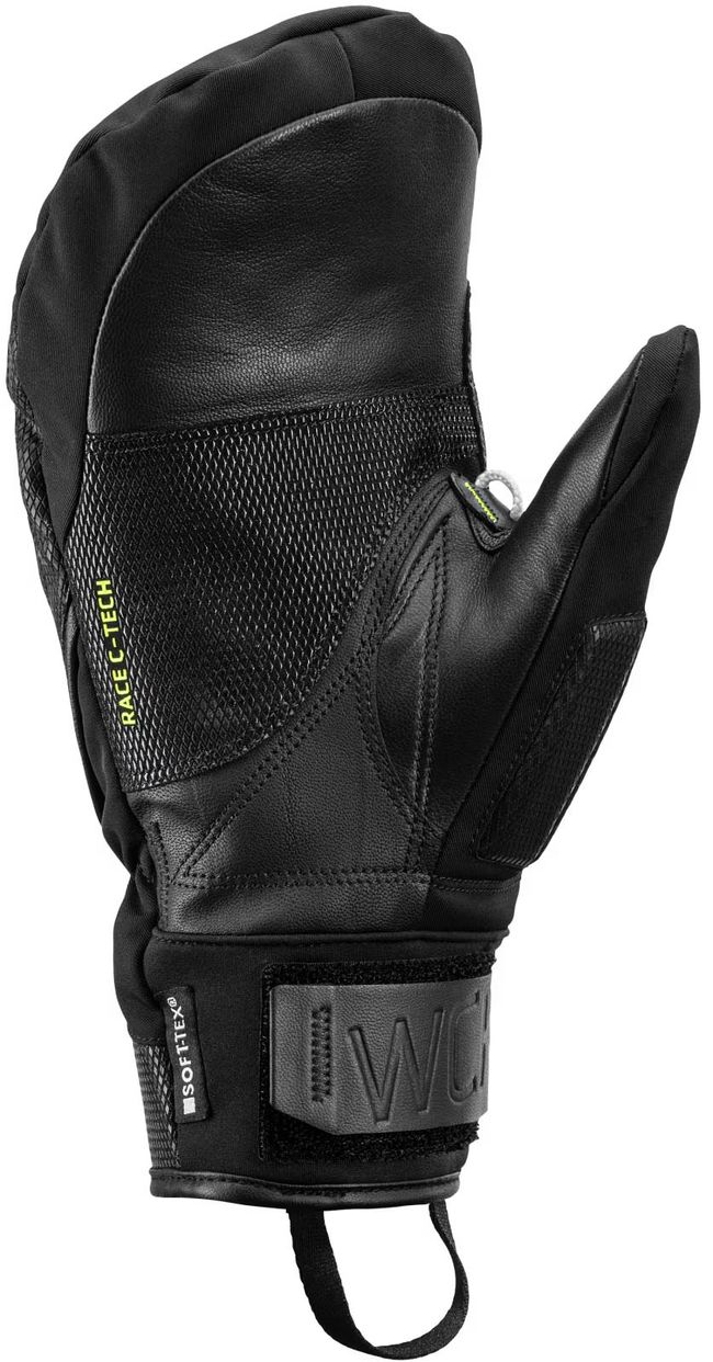 Гірськолижні рукавички Leki WCR C-Tech 3D Mitt black-ice lemon '26 - фото 3