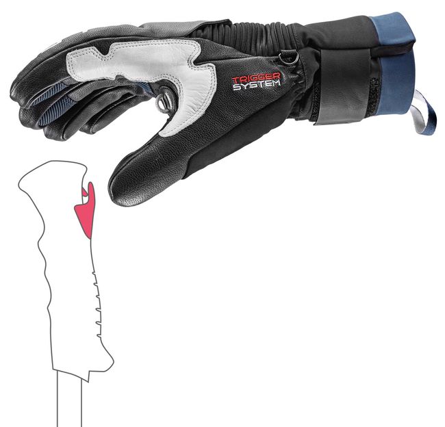 Гірськолижні рукавички Leki Hevon Pro 3D black-marine '26 - фото 4