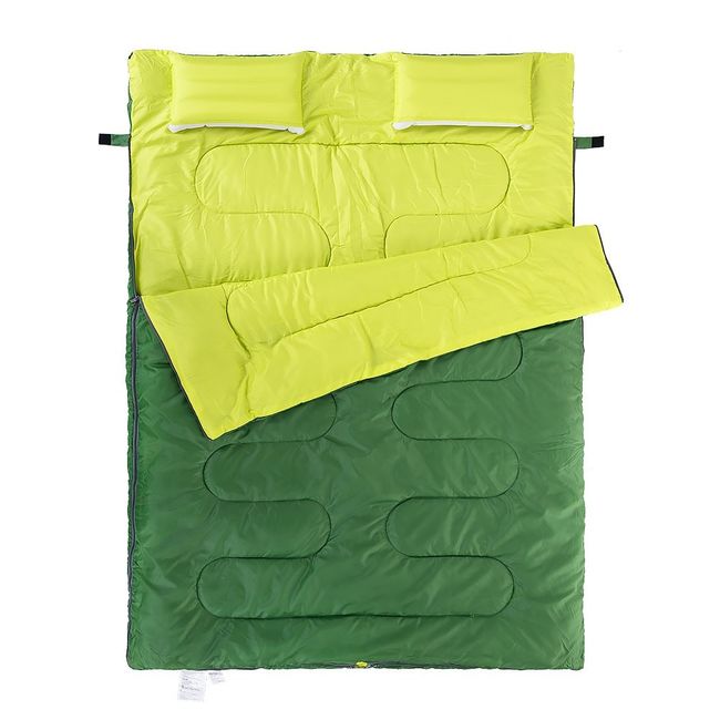 Спальний мішок Naturehike Double Sleeping Bag with Pillow SD15M030-J 12°C Tree Green - фото 1