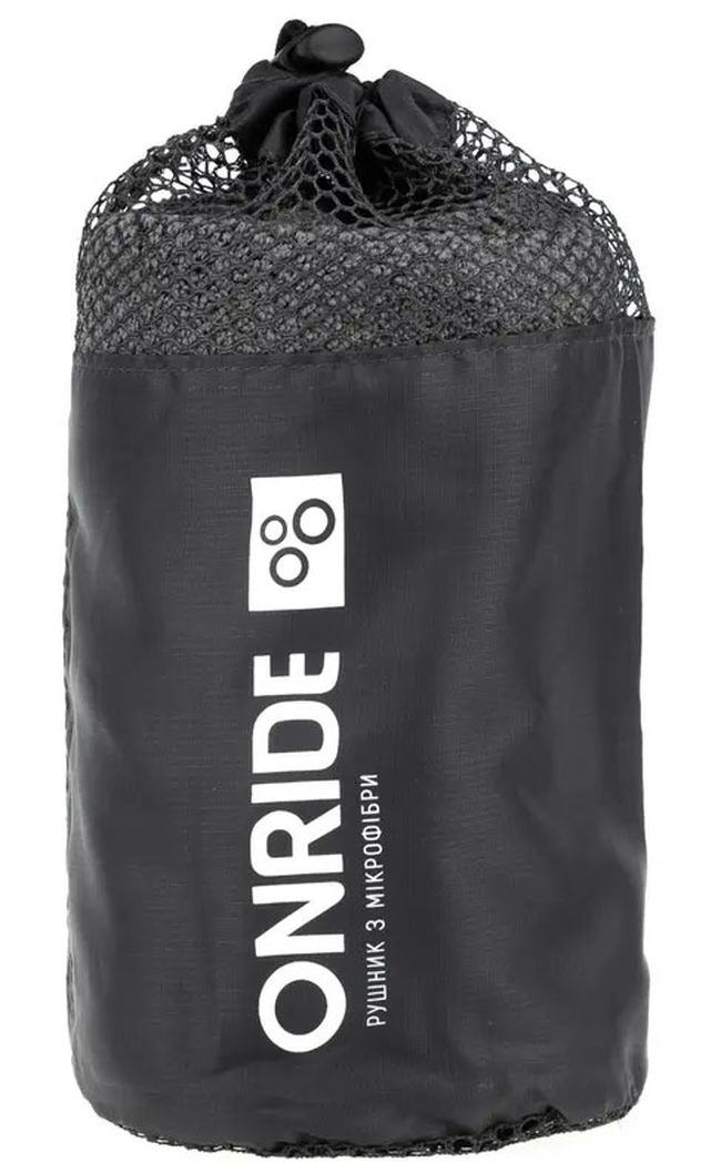 Рушник з махрової мікрофібри у чохлі Onride Dry Gray 120х60 см - фото 4