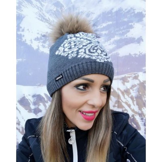 Шапка Eisbar Charming Fur Crystal MU Black - фото 2