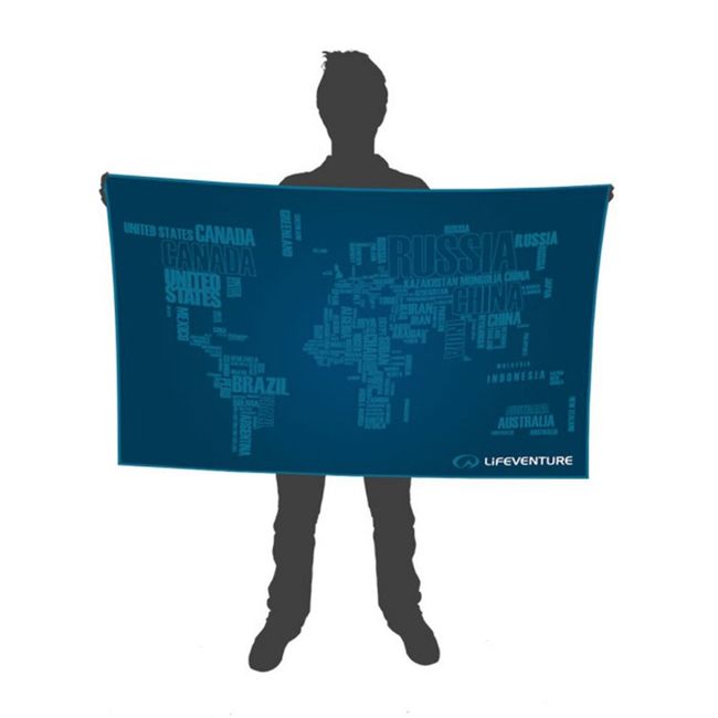 Рушник Lifeventure Soft Fibre Printed Words Giant - фото 3