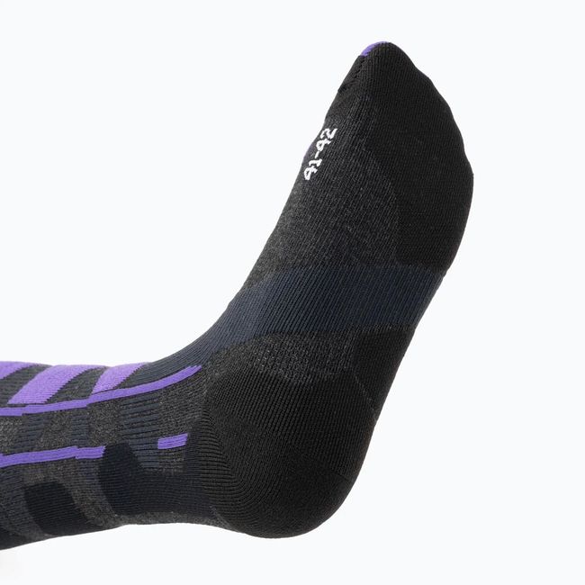 Лижні шкарпетки X-Socks Ski Control 4.0 W Charcoal Melange Purple - фото 5