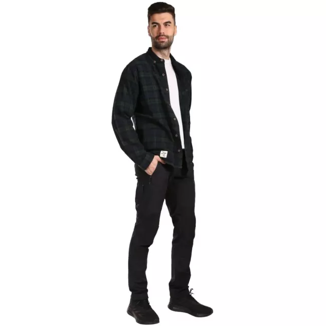 Сорочка Kilpi Flanny-M Dark green - фото 4