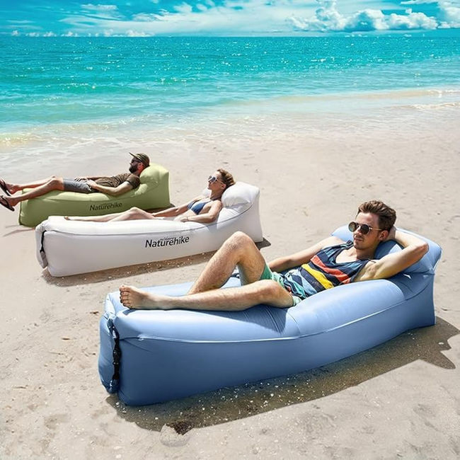 Ламзак з підголовником Naturehike NH20FCD06 Blue - фото 5